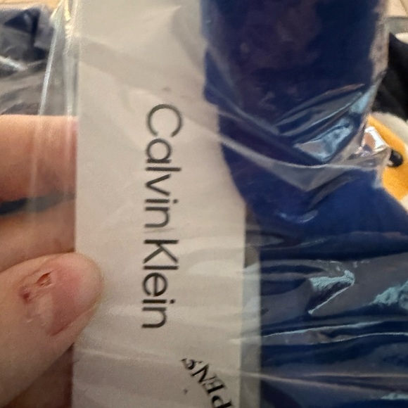 Calvin Klein V-Neck Sleeveless A-Line Cobalt Blue Layered MIDI Dress NWT 10 - Picture 10 of 12